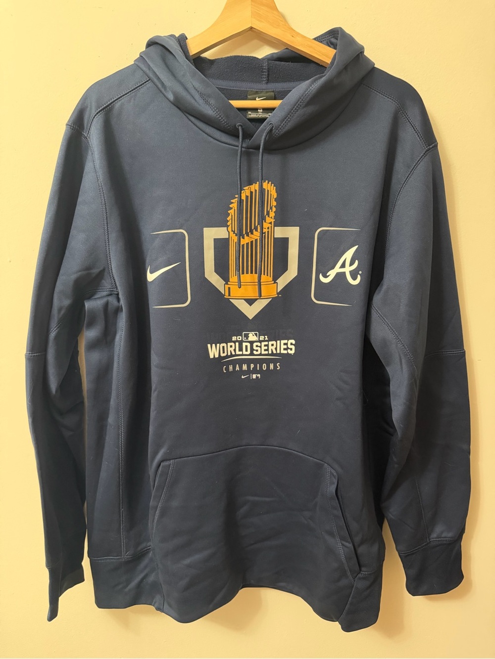 Nike Navy & Gold Atlanta Braves World Series Champions Hoodie